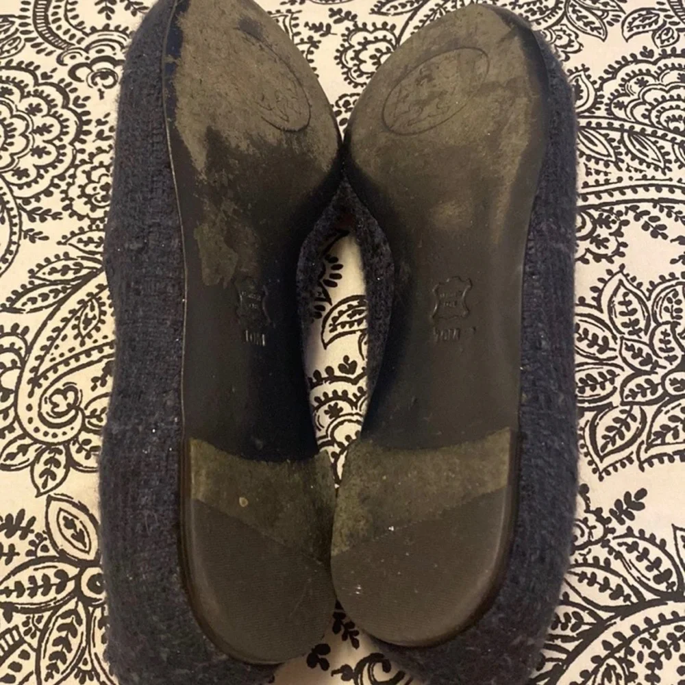 Tory Burch loafers navy tweed - Picture 9 of 10